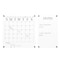 Martha Stewart Grayson Acrylic Wall Calendar & Notes Board Set W/ Marker & Mntng Hrdwr, Clear W/ Black Print BR-ACS-284545-BK-2-CLRBK-MS - alternate 4
